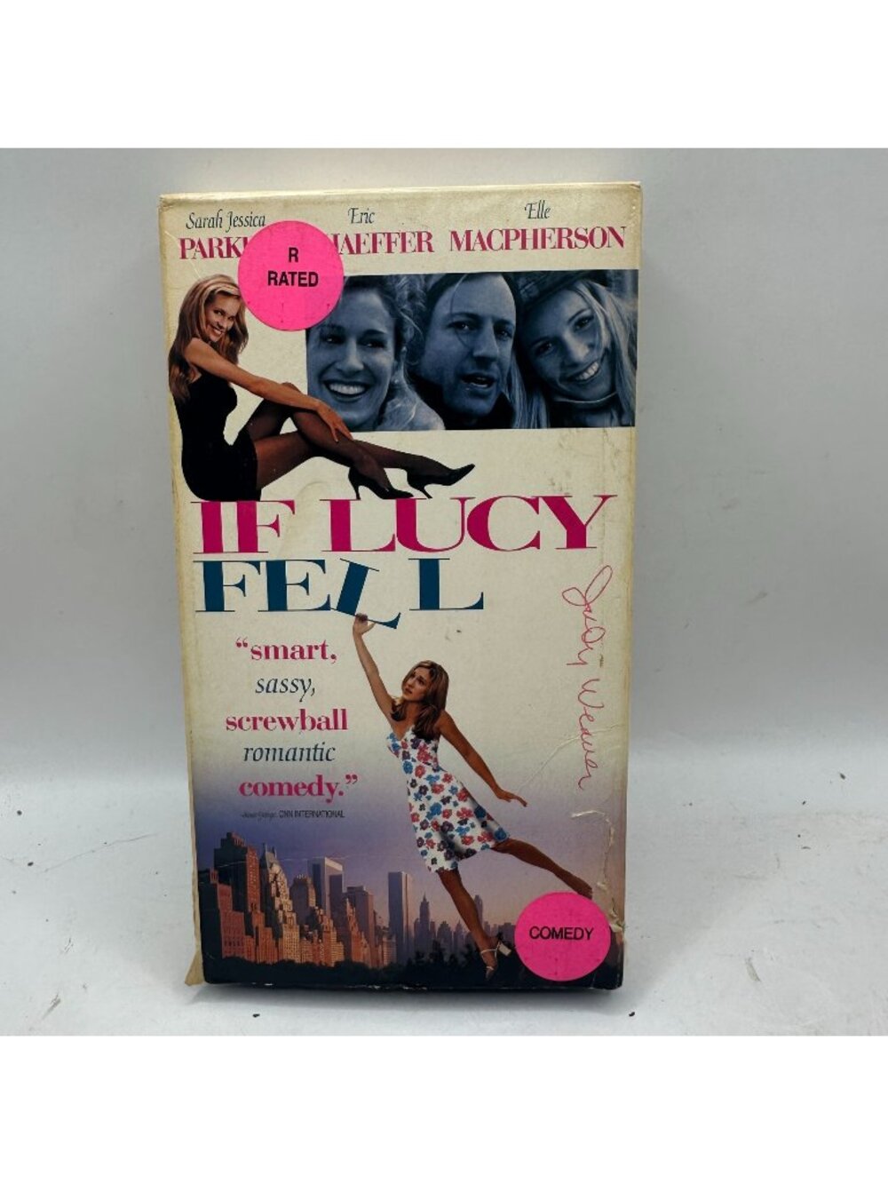 If Lucy Fell VHS R-Rated 1996 Romantic Comedy Starring Sarah Jessica Parker & El